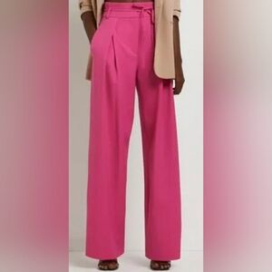 River Island High Waisted Dressy Pink Pants (NEW) 10